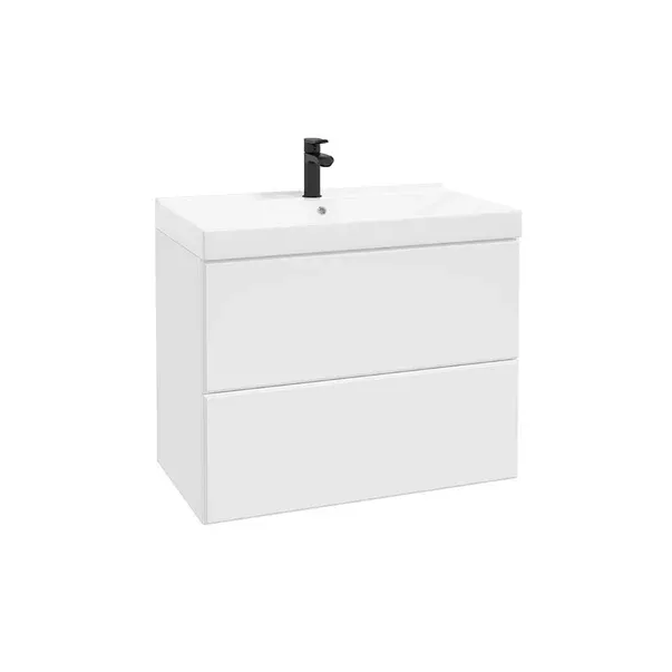 Baza lavoar - Dulap pentru lavoar Defra More, suspendat, 80 x 45 x 60 cm, setar, mat, alb, 291-D-08001