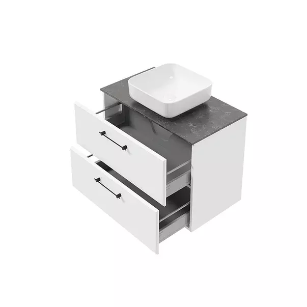 Dulap pentru lavoar Defra More, suspendat, 80 x 45 x 60 cm, setar, mat, alb, 291-D-08001 [1]