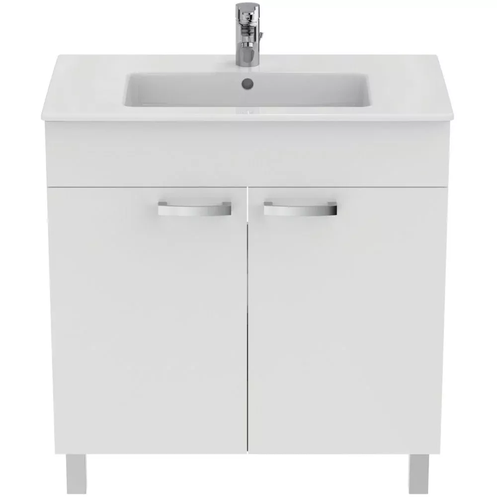 Dulap pentru lavoar Ideal Standard Tempo, pe podea, 81 x 45 x 84 cm, usa, alb, E3241WG [1]