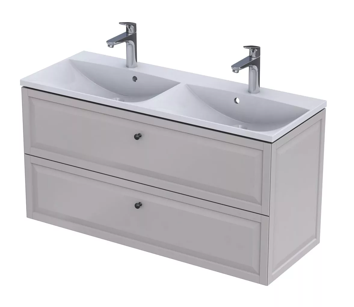 Dulap pentru lavoar Oristo Montebianco, 120 x 46 x 60 cm, sertar, mat, bej, 47-SD2S-120-10 [4]