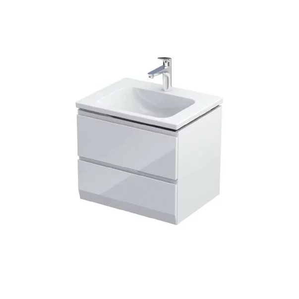 Baie - Dulap pentru lavoar Oristo Nova, suspendat, 60 x 45 x 62 cm, sertar, mat, alb, KI01-SD2S-60-1