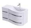 Baza lavoar - Dulap pentru lavoar Oristo Opal, suspendat, 90 x 44 x 50 cm, sertar, lucios, alb, 30-SD4S-90-1-P