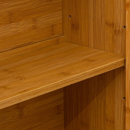 Dulap suspendat 5Five Sicela cu usa si rafturi, bambus si MDF, 52x20x59 cm, natur [1]