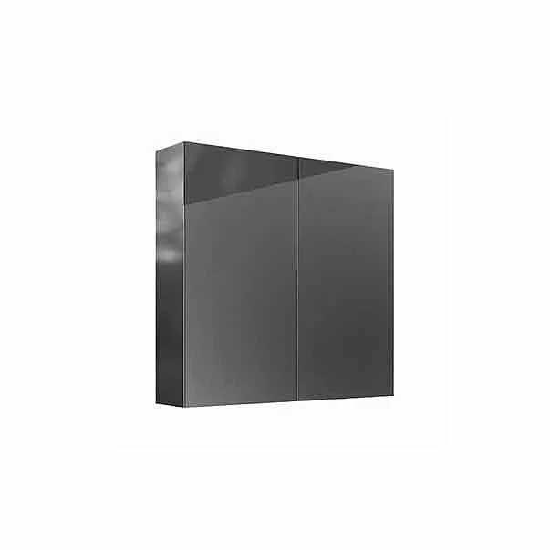 Mobilier pentru baie - Dulap suspendat cu oglinda Kolo Twins mdf gri 70x80 cm