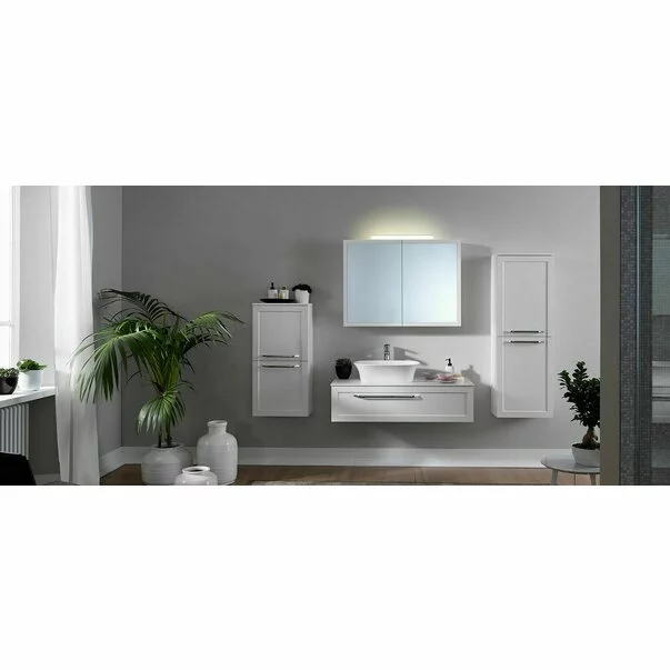 Dulap suspendat cu oglinda KolpaSan Blanche alb 70 cm [2]