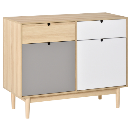 Bucatarie -  Dulapior Multifunctional Nordic - 2 Usi & Sertare 100×40×79,5 cm