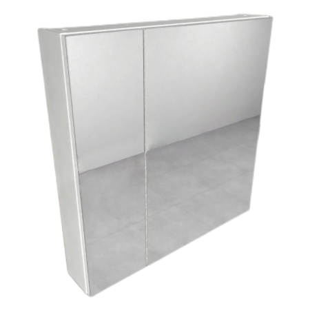 Mobilier pentru baie - Dulapior suspendat cu oglinda si 2 usi, KolpaSan, Naomi, 80 cm, alb