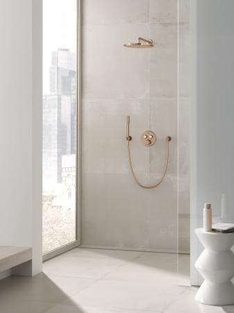 Dus fix Grohe 26066DL0, Rainshower, 310, 1/2'', pe perete, 310 mm, 1 functie, mat, cupru [4]