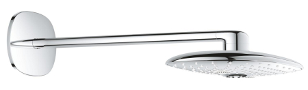 Sisteme de dus - Dus fix Grohe 26254000, 360 mm, 1 bar, 220 mm, 361 mm, 447 mm, 2 pulverizari, 26264001 cod valva incastrata, Crom