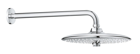 Sisteme de dus - Dus fix Grohe 26458000, 260 mm, 1 bar, 380 mm, 3 pulverizari, 1/2 conexiune instalare, pivotant, Crom