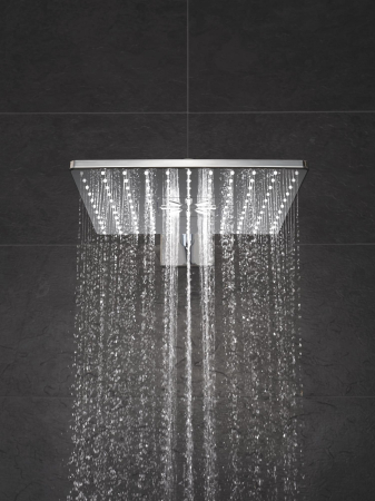 Dus fix Grohe 26479000, 310 mm, 1 bar, 430 mm, 2 pulverizari, 26484000 cod valva incastrata, pivotant, Crom [9]