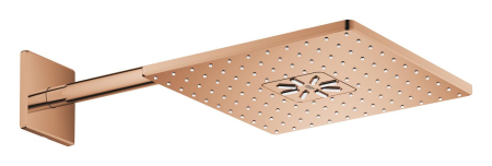 Dus fix Grohe 26479DA0, SmartActive 310 Cube, pe perete, 310 mm, 2 functii, necesita valva, lucios, cupru [1]