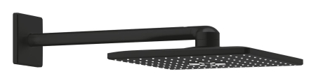 Dus fix Grohe 26479KF0, Rainshower SmartActive 310 Cube, pe perete, 310 mm, 2 functii, necesita valva, mat, negru [2]