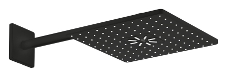 Baie - Dus fix Grohe 26479KF0, Rainshower SmartActive 310 Cube, pe perete, 310 mm, 2 functii, necesita valva, mat, negru