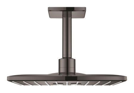 Baie - Dus fix Grohe 26481A00, SmartActive Cube, pe tavan, 310 mm, 2 functii, necesita valva, lucios, grafit