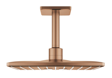Baie - Dus fix Grohe 26481DL0, SmartActive Cube, pe tavan, 310 mm, 2 functii, necesita valva, mat, cupru