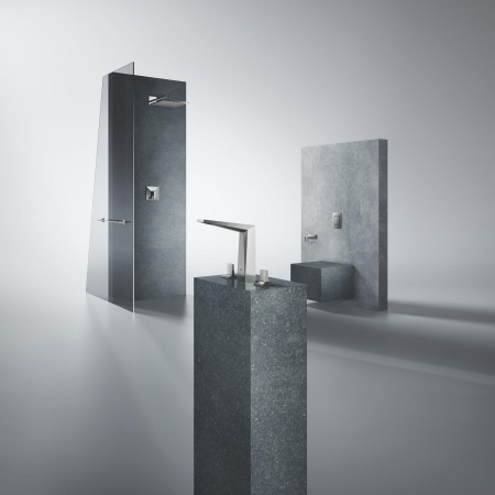 Dus fix Grohe 26564DC0, Rainshower Cube 310, pe perete, 310 mm, 1 functie, mat, otel satinat [3]