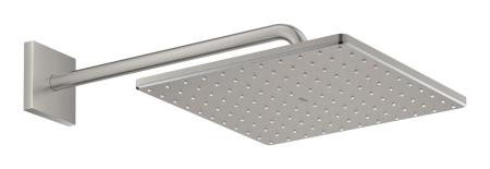 Baie - Dus fix Grohe 26564DC0, Rainshower Cube 310, pe perete, 310 mm, 1 functie, mat, otel satinat
