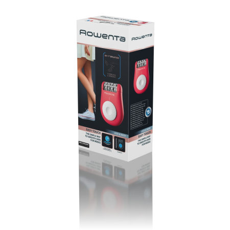 Epilator Rowenta Easy Touch EP1110F1, 24 pensete, compact, usor de utilizat, sistem de masaj cu bile, roz neon [4]