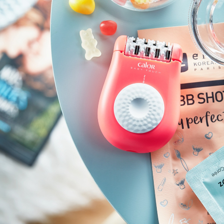 Epilator Rowenta Easy Touch EP1110F1, 24 pensete, compact, usor de utilizat, sistem de masaj cu bile, roz neon [7]
