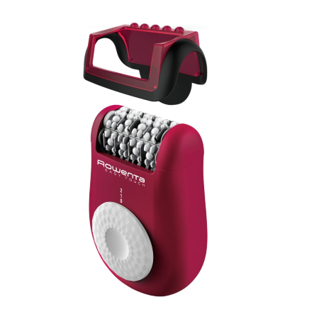 Baie - Epilator Rowenta Easy Touch EP1120F1, 2 trepte de viteza, 24 de pensete, sistem de masaj cu bile, accesoriu începatori, roz-închis