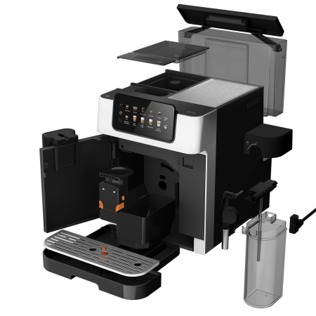 Espressor automat Beko CaffeExperto CEG7304X, 1350 W, Presiune 19 bar, Capacitate 2 l, Cafea boabe, Recipient lapte, Negru [4]