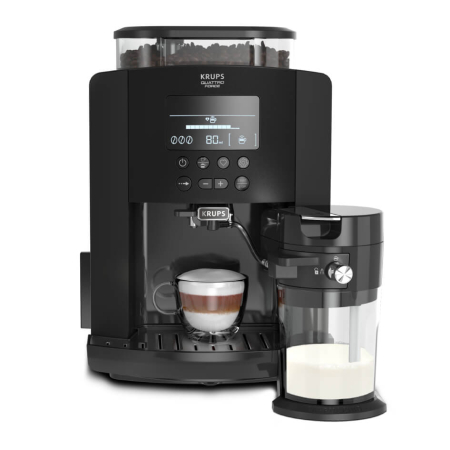 Espressor automat Krups Arabica Latte EA819N10, 1450 W, 15 bari, 1.7 L, display, accesoriu pentru lapte, negru [1]