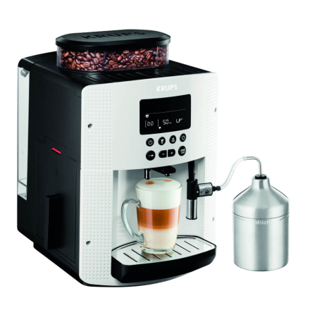Bucatarie - Espressor automat Krups Espresseria EA816170, 1450W, 15 bari, 3 trepte de temperatura, rezervor boabe 260g, rezervor apa detasabil 1.7L, duza capp
