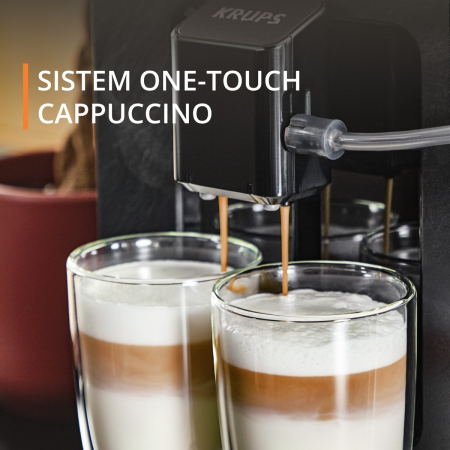 Espressor automat Krups Evidence Eco Design EA8968E0, 1450W, 15 bari, 5 retete, 5 trepte rasnita, rezervor cafea 260g, rezervor apa detasabil 2.3L, 3  [6]