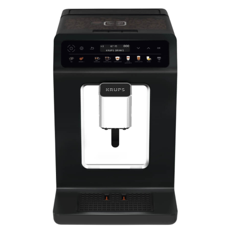 Espressor automat Krups Evidence One EA895831, 1450 W, tehnologia Quattro Force, 12 retete, rasnita metalica, negru [1]