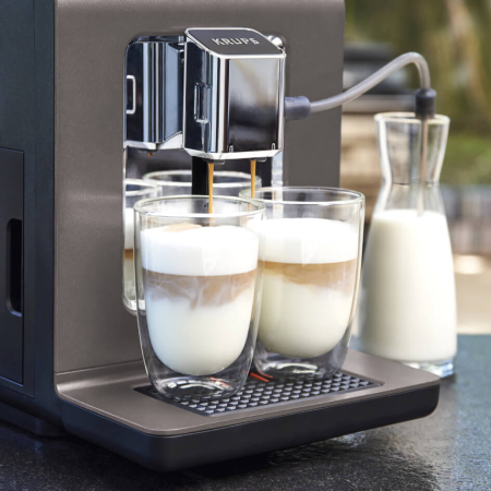 Espressor automat Krups Evidence One EA895831, 1450 W, tehnologia Quattro Force, 12 retete, rasnita metalica, negru [9]