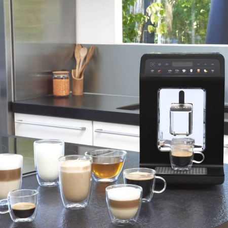 Espressor automat Krups Evidence One EA895831, 1450 W, tehnologia Quattro Force, 12 retete, rasnita metalica, negru [8]