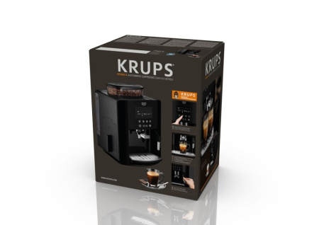Espressor automat Krups Happy  Arabica EA817010, ecran LCD, 15 bari, rezervor boabe 260g, rezervor apa 1.7L, rasnita 3 nivele, duza abur, funct [12]