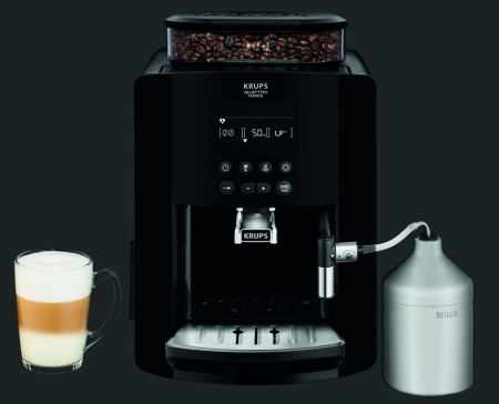 Espressor automat Krups Happy  Arabica EA817010, ecran LCD, 15 bari, rezervor boabe 260g, rezervor apa 1.7L, rasnita 3 nivele, duza abur, funct [8]