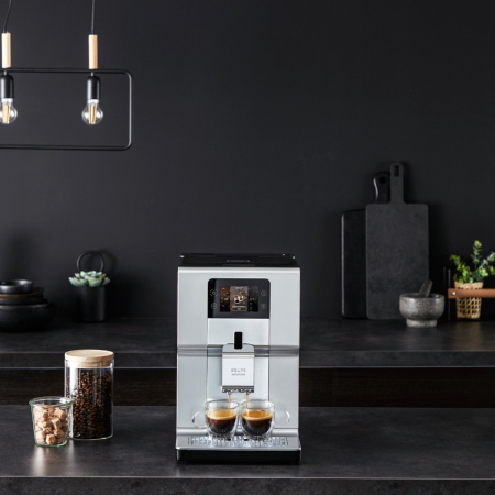 Espressor automat Krups Intuition Preference+ EA875E10, 1450W, accesoriu spumare lapte, 15 retete, argintiu [10]