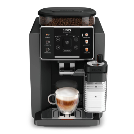 Espressor automat Krups Sensation Milk EA912HF0, 1450W, 15 bari, 6 retete, 5 trepte rasnita, rezervor cafea 260g, rezervor apa detasabil 1.7L, 3 trept [2]