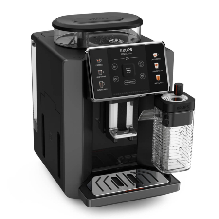 Espressor automat Krups Sensation Milk EA912HF0, 1450W, 15 bari, 6 retete, 5 trepte rasnita, rezervor cafea 260g, rezervor apa detasabil 1.7L, 3 trept [4]
