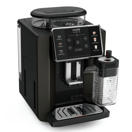 Espressor automat Krups Sensation Milk M50 EA912910, 1450W, 15 bari, 6 retete, ecran tactil, 260g, 1.7l, 3 trepte temperatura, rasnita 5 nivele, [2]