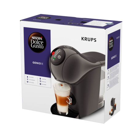 Espressor cu capsule Krups NESCAFÉ® Dolce Gusto® Genio S KP243B10, 1500W, 15 bari, rezervor 0.8L, functie XL, peste 30 de retete calde si reci,  [8]