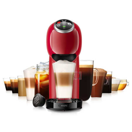 Bucatarie - Espressor cu capsule Krups NESCAFÉ® Dolce Gusto® Genio S Plus KP340510, 1500W, 15 bari, rezervor de 0.8L, rosu