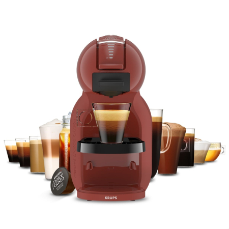 Espressoare si cafetiere - Espressor cu capsule Krups NESCAFÉ® Dolce Gusto® Mini Me 2 KP1435F0, 1600 W, 15 bari presiune, rezervor apa 0.8 L, oprire automata, rosu
