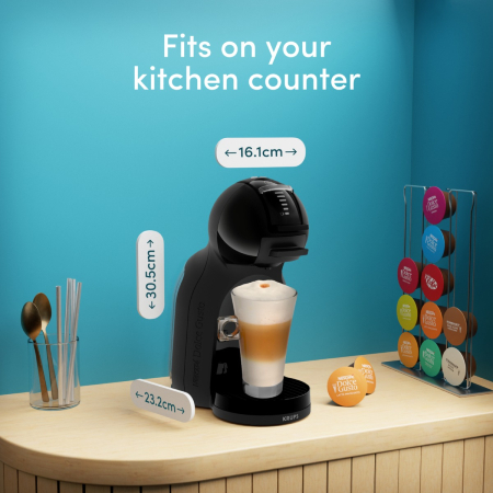 Espressor cu capsule Krups NESCAFÉ® Dolce Gusto® Mini Me 2 KP1438F0, 1600 W, 15 bari presiune, rezervor apa 0.8 L, oprire automata, negru [4]