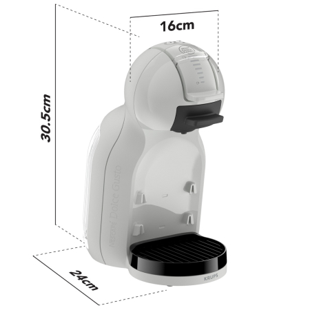 Espressor cu capsule Krups NESCAFÉ® Dolce Gusto® Mini Me 2 KP143GF0, 1600 W, 15 bari presiune, rezervor apa 0.8 L, oprire automata, gri [15]