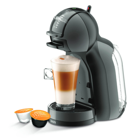 Espressor cu capsule Krups NESCAFÉ® Dolce Gusto® Mini Me KP123810, 1500W, 15 bari presiune, capacitate rezervor 0.8 L, functie Eco, gri [1]