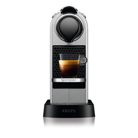 Espressor cu capsule Nespresso Krups CitiZ XN741B10, 1260W, 19 bari, recipient apa detasabil 1l, oprire automata, argintiu [4]