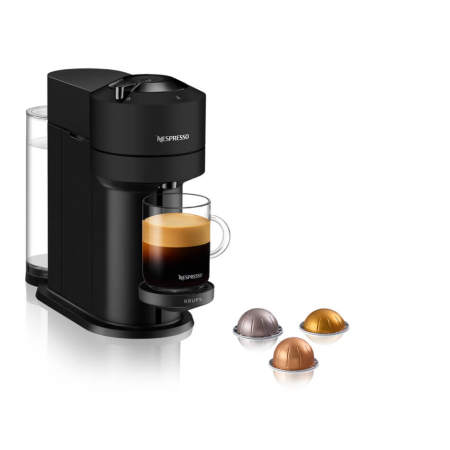 Espressor cu capsule Nespresso Vertuo Next by Krups XN910N10, 1500W, 15 bari, rezervor 1.1 L, conectivitate smartphone, negru mat [2]
