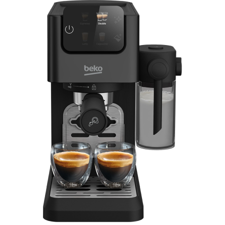 Espressor Manual 3in1 BEKO CEP5464DX, 1.1l, 1600W, 20 Bar, Sistem Cappuccino, Cafea macinata, Capsule sau Paduri, Negru [6]
