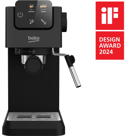 Espressor manual Beko CaffeExperto CEP5302B, 1628 W, Presiune 15 bar, Capacitate 1.1 l, Cafea macinata, Spumare lapte, Negru [2]