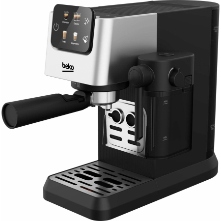 Espressor Manual BEKO CEP5304X, 1.1l, 1628W, 15 Bar, Recipient lapte detasabil, Spumare lapte, Negru-Argintiu [5]