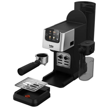 Espressor Manual BEKO CEP5304X, 1.1l, 1628W, 15 Bar, Recipient lapte detasabil, Spumare lapte, Negru-Argintiu [8]